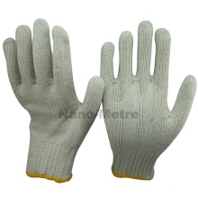 NMSAFETY nature couleur respirant coton tricoté des gants de sécurité